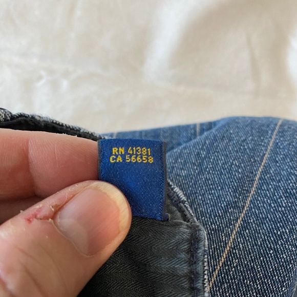 Polo Ralph Lauren Women's Thin Stripe Blue Jeans Size 6 - Picture 11 of 15